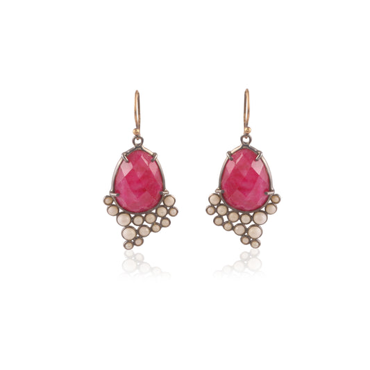 925 Silver Multi Gemstone Earring