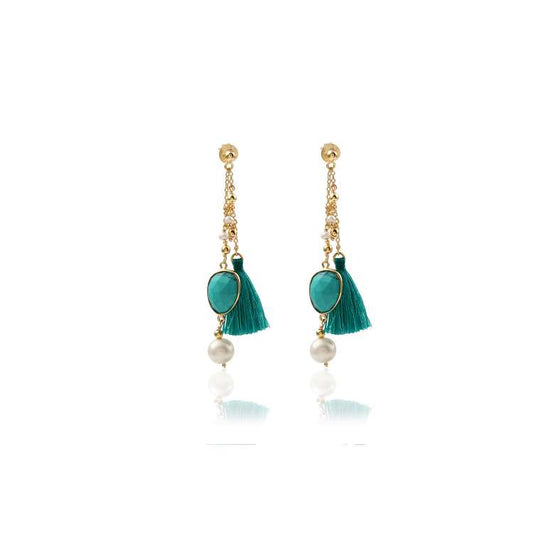 925 Silver Multi Gemstone Earring