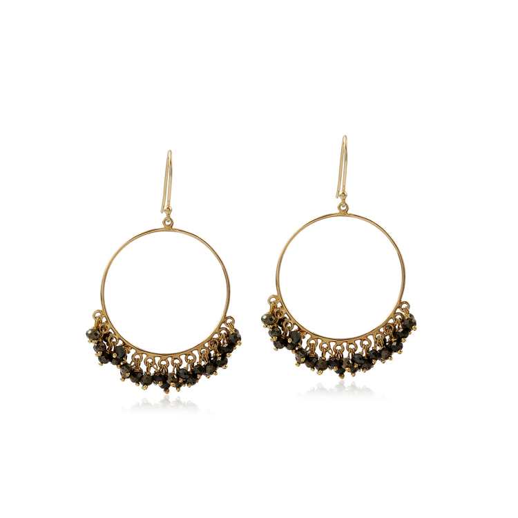 925 Sterling Silver Ethnic Stone Beads Earring for Women