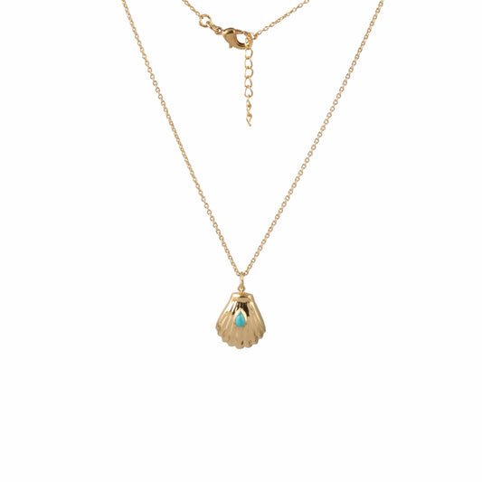 Turquoise Gemstone Silver Necklace with 925 Sterling Silver