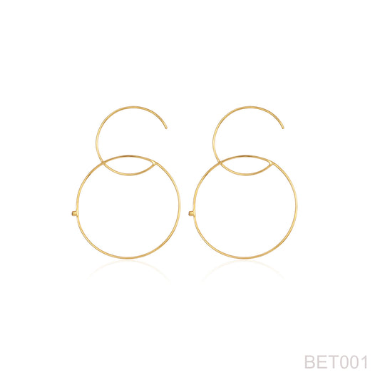 925 Sterling Silver Timeless Hoops Earring