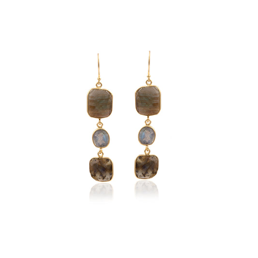 925 Silver Multi Gemstone Earring