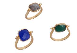 925 Sterling Silver Bazel Stone Ring