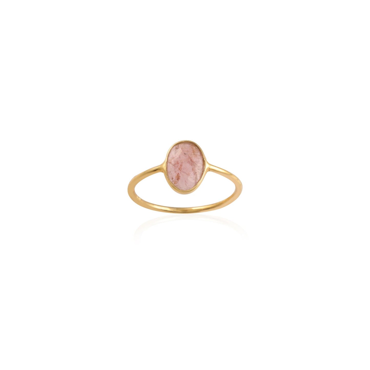 925 Sterling Silver Bazel Set Gemstone Silver Ring