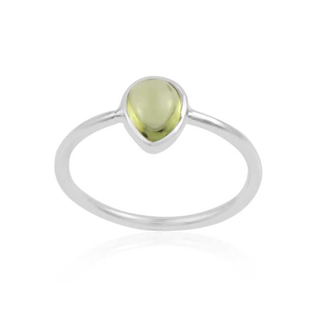 925 Sterling Silver Bazel Stone Silver Ring