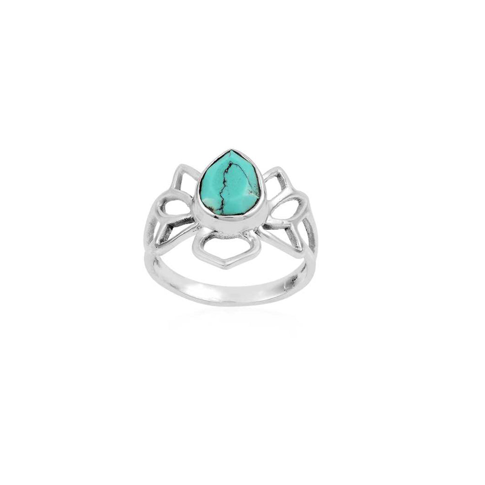 925 Sterling Silver  Single Gem  Stone Silver Ring