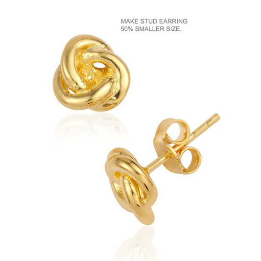 Flower Design Gold Platted Silver Earring for Women