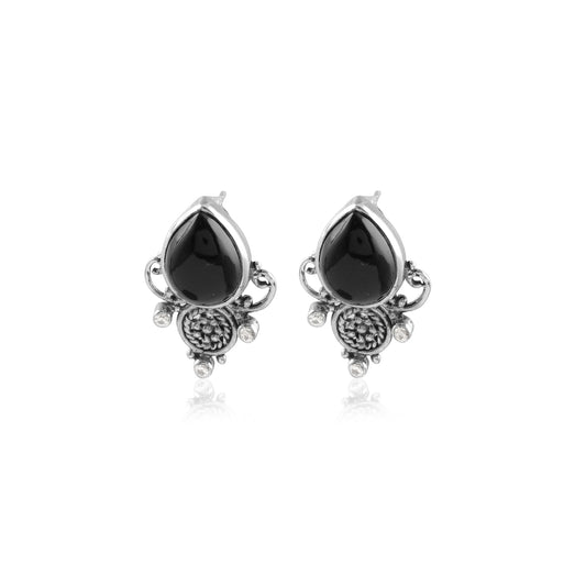 Ethnic Multi Gemstone Earring made with 925 Sterling Silver