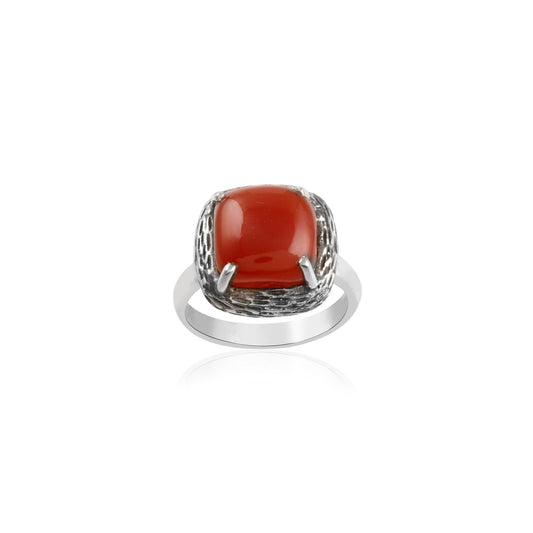 Ethnic Gemstone Silver Ring  made with 925 Sterling Silver
