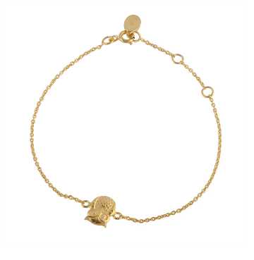 Owl Silver Stone Bracelet  With 925 Sterling Silver