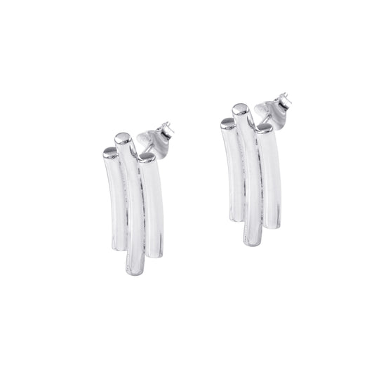 Ethnic Bar Shape Earring made with 925 Sterling Silver