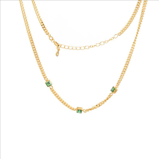 Gemstone Necklace with 925 Sterling Silver