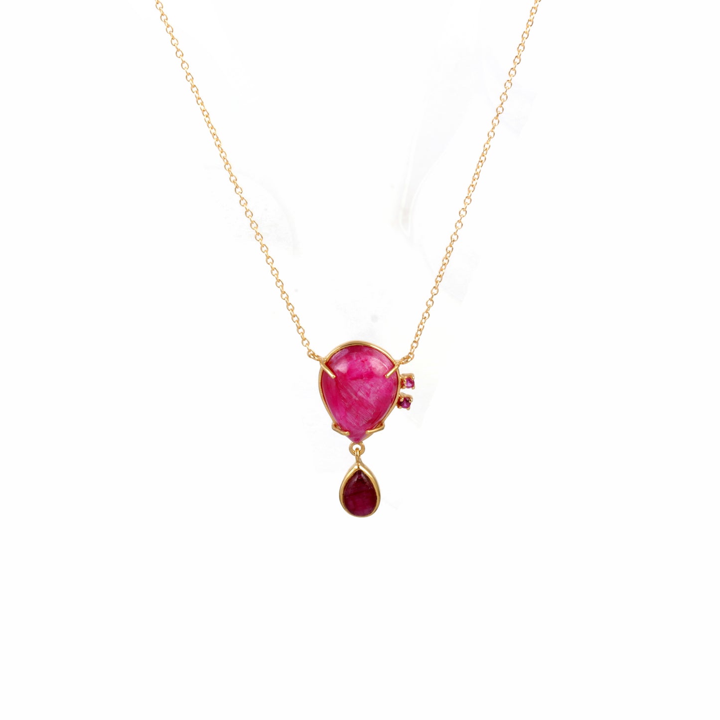 925 Sterling silver gemstone necklace