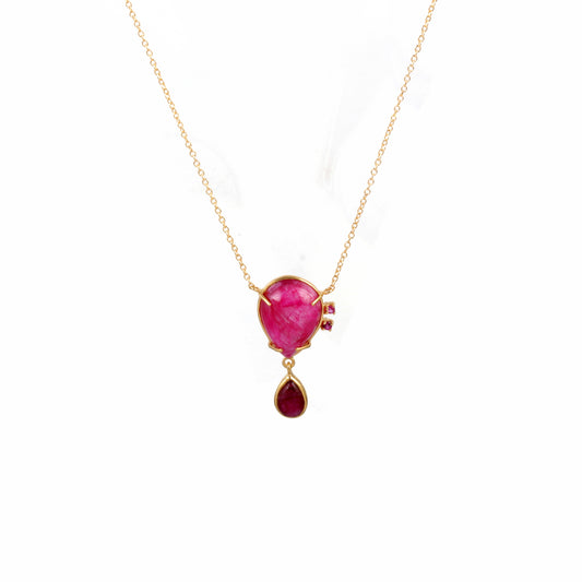 925 Sterling silver gemstone necklace
