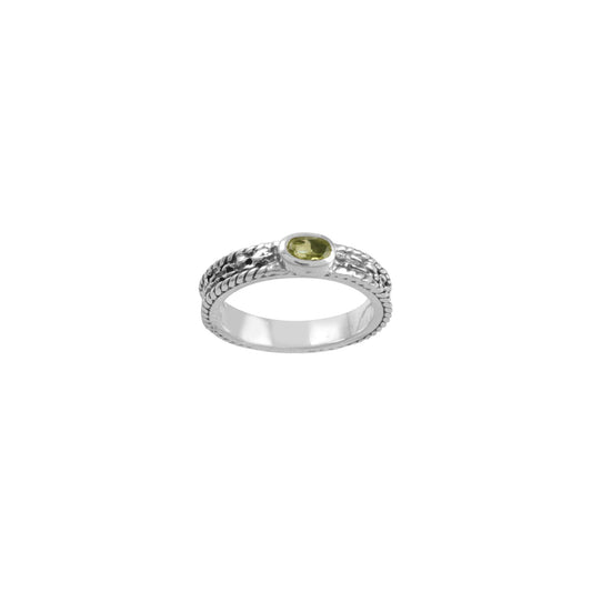 Sterling Silver Ethnic Stone Ring
