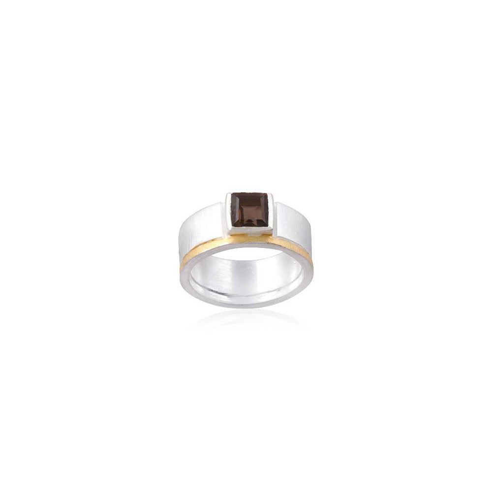 925 Sterling Silver Single Stone Silver Ring