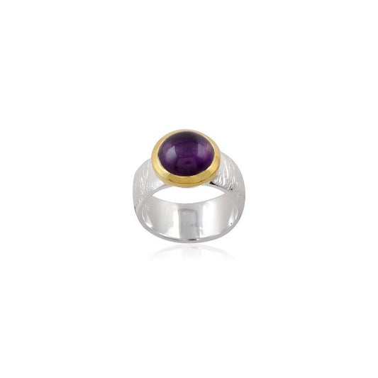 Silver Single Stone Ring