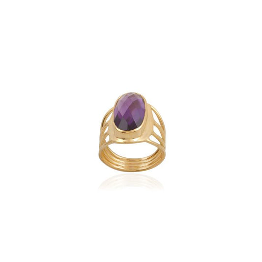 925 Sterling Silver Single Stone Multi Band Silver Ring