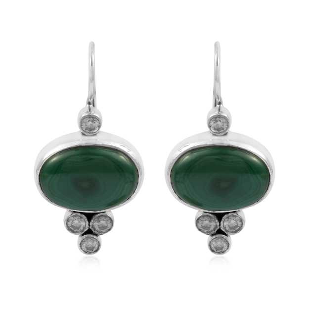 Stylish Multi Gemstone Drop Earring made with 925 Sterling Silver for Women