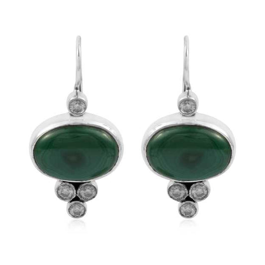 Stylish Multi Gemstone Drop Earring made with 925 Sterling Silver for Women