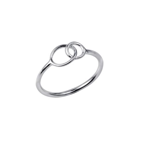 925 Sterling Silver Studded Plain Silver Ring