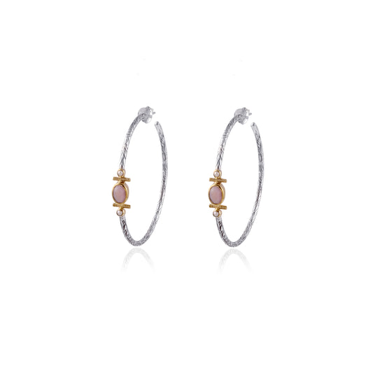 925 Silver Hoop Stud Earring