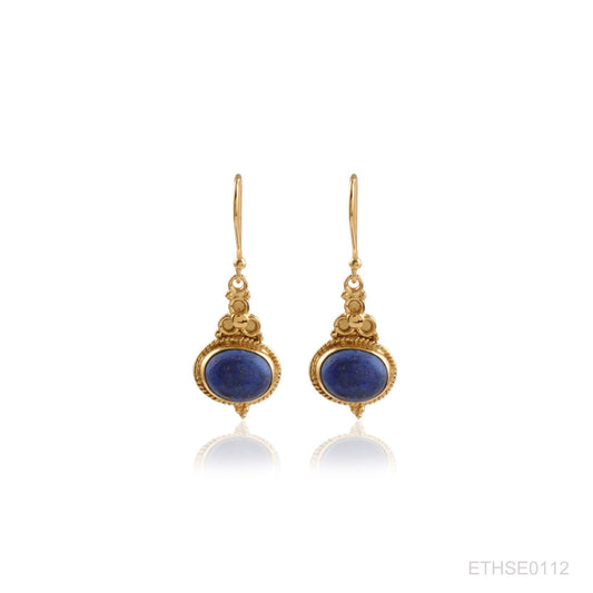 925 Silver Ethnic Gemston Earring