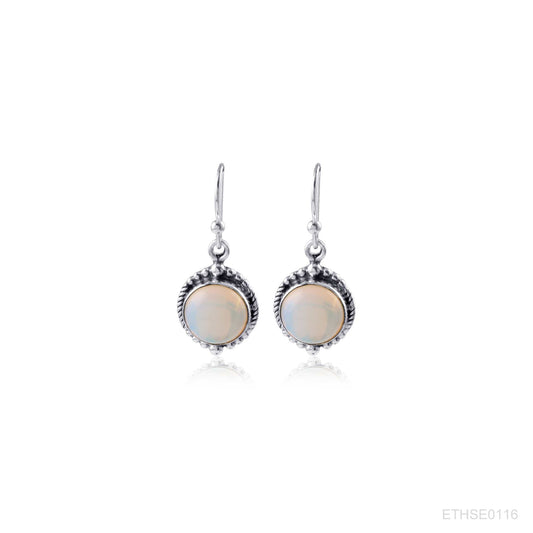 925 Ethnic Silver Earring