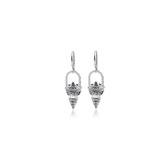 Ethnic Silver Designer Earring made with 925 Sterling Silver