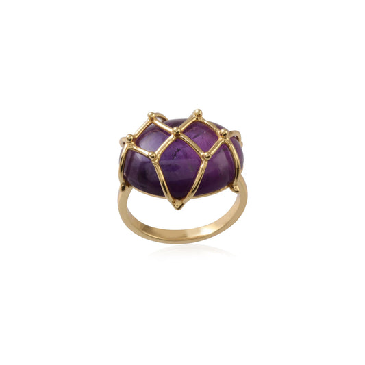 Gemstone Silver Ring made with 925 Sterling Silver