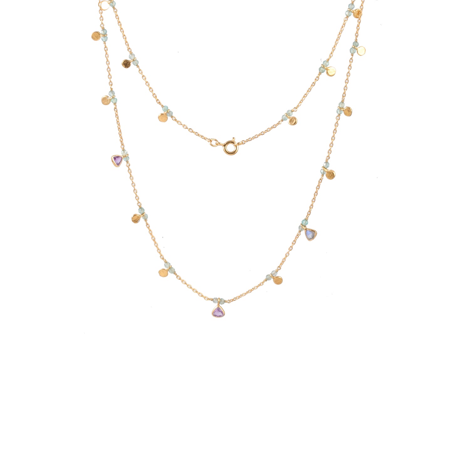 Silver Gemstone Necklace for women with 925 sterling silver
