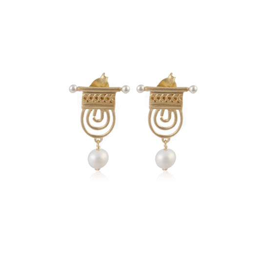 925 Silver Beats Gemstone Earring