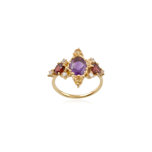 925 Sterling Silver Stone Oval Ring