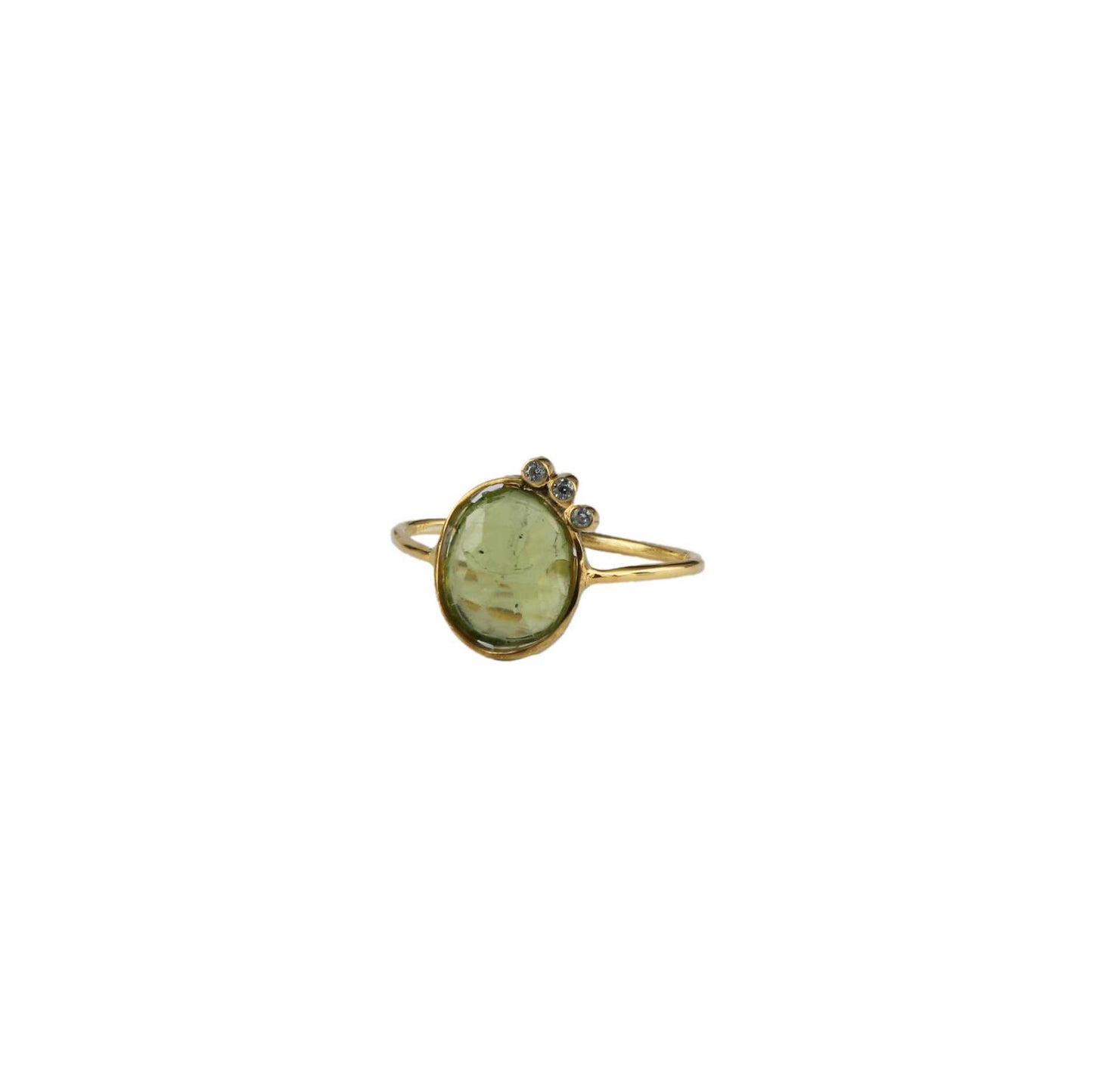 925 Sterling Silver Bazel Stone Silver Ring
