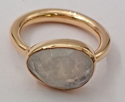 Modern Style Gemstone Ring With 925 Sterling Silver