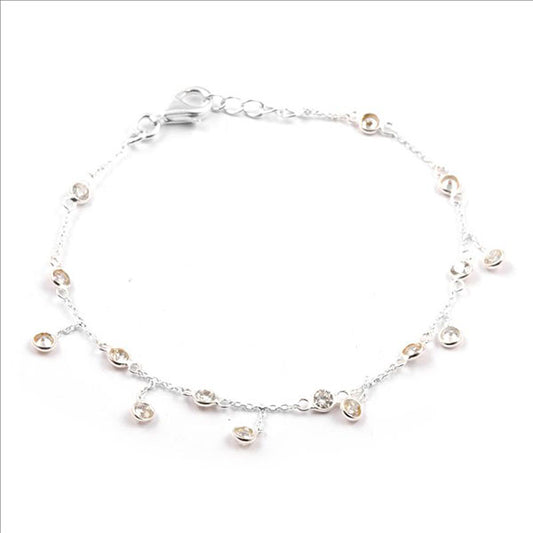 Elegant  Silver Bracelet with 925 Sterling Silver