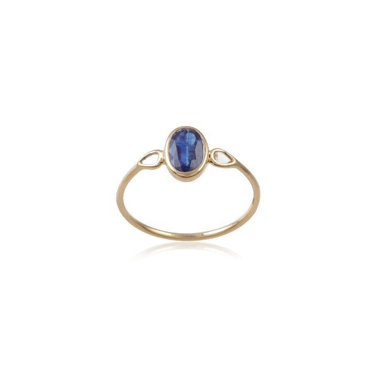 Elegant Gemstone Silver Ring with 925 Sterling Silver