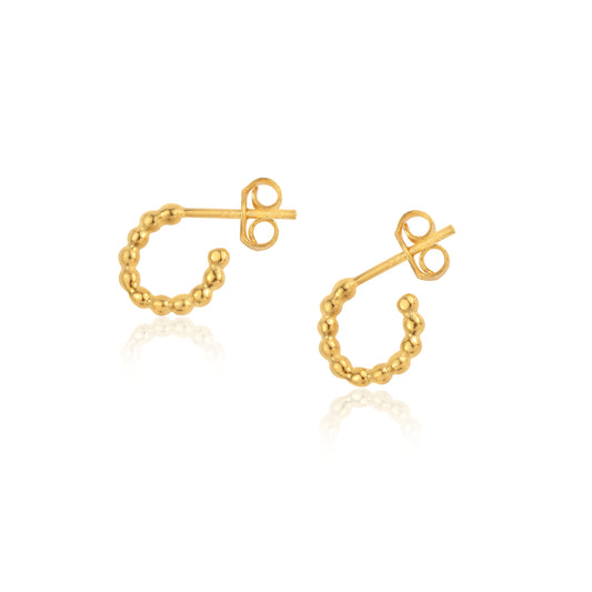 925 Silver Plain Bali Earring