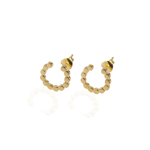925 Silver Plain Hoop Studd Earring