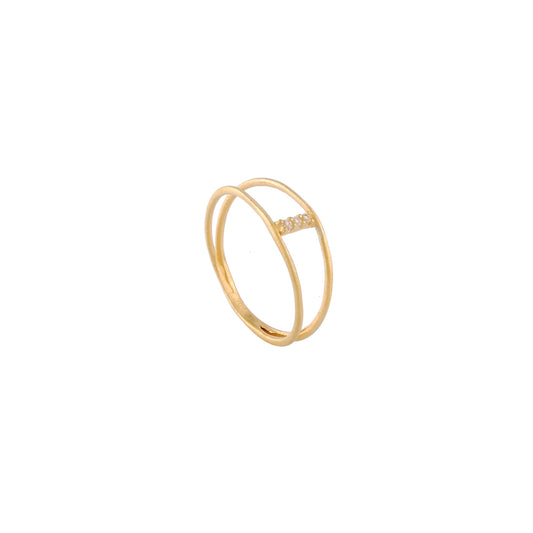 925 Sterling Silver Plain Multi  Stone Silver Ring