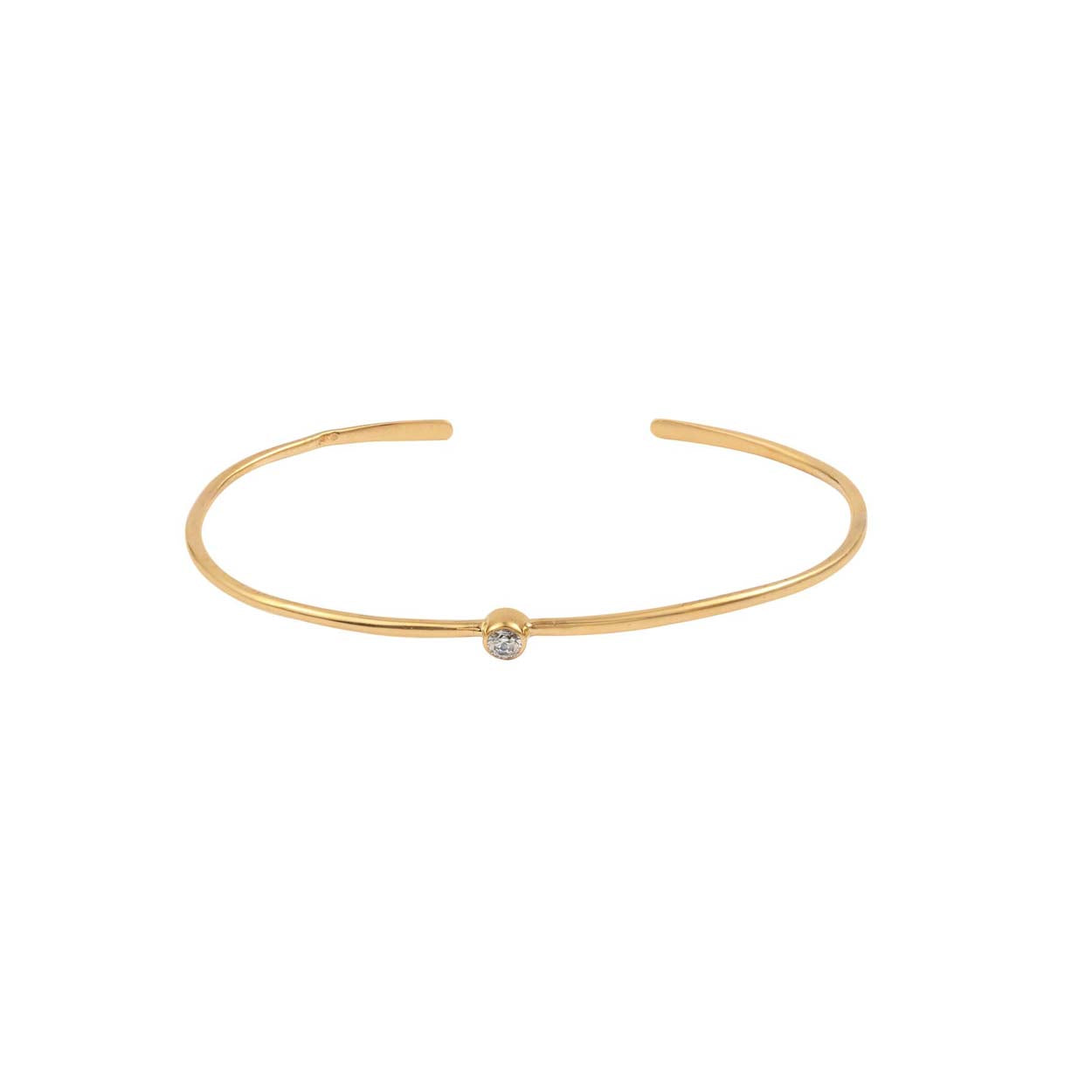 Gemstone Bangle with 925 Sterling Silver
