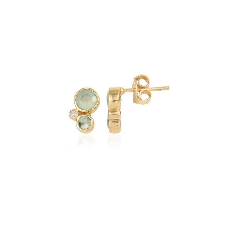 925 Silver Multi Gemstone Stud Earring