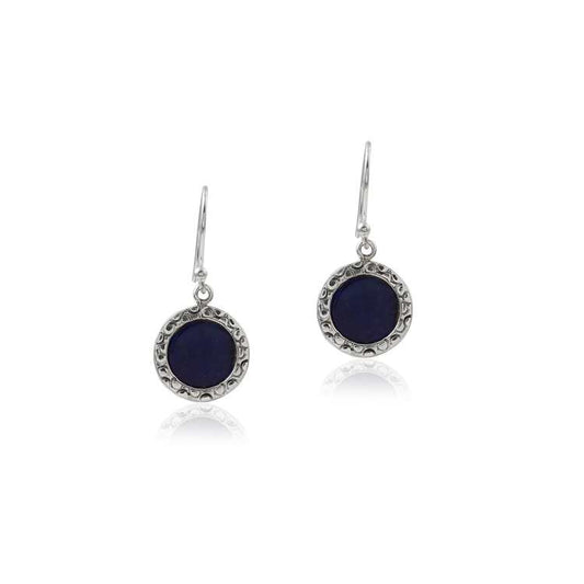 925 Sterling Silver Lapis Stone Silver Earring