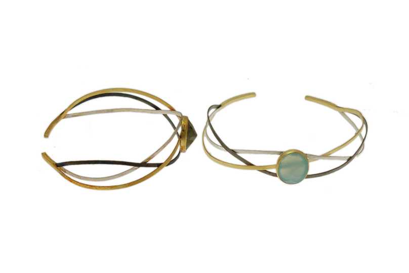 Designer Multi Band Bangle With 925 Sterling Silver