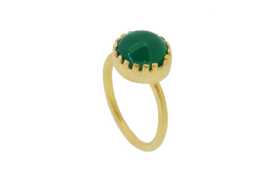 Silver Single Stone Ring