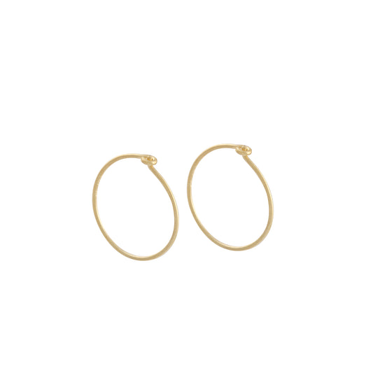 925 Silver Plain Bali Earring