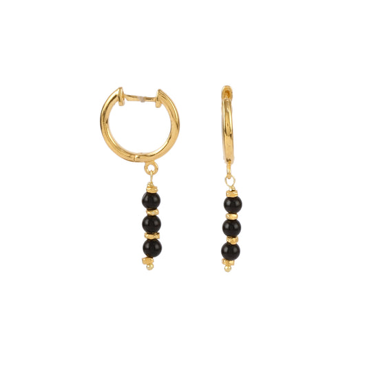 925 Sterling Silver Stone Bead Earing