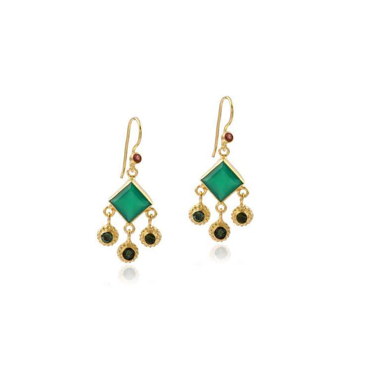 925 Silver Multi Gemstone Earring