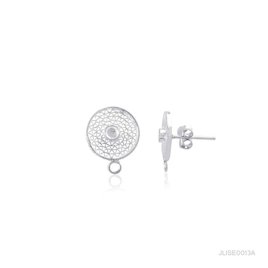 925 Silver Plain Studd Earring