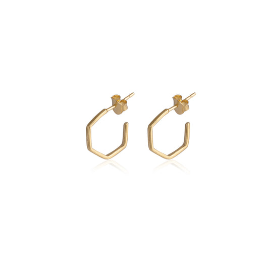 925 Silver Plain Stud Earring